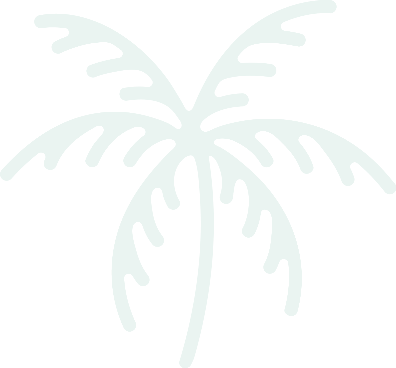 palm tree outline